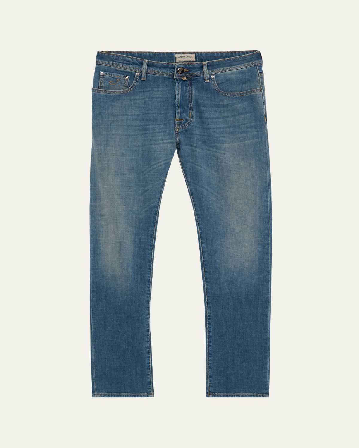Jacob Cohen Men's Medium-Wash Denim Slim Fit Jeans