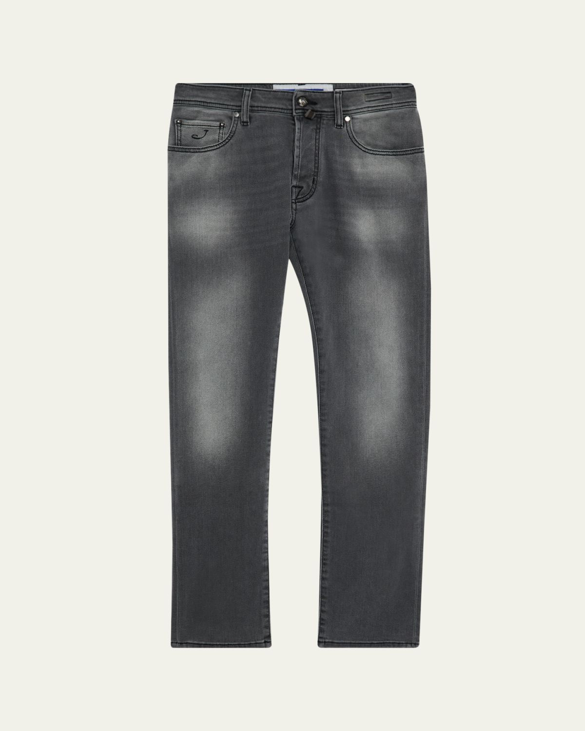 Jacob Cohen Men's Bard Slim-Fit Washed Black Denim Jeans