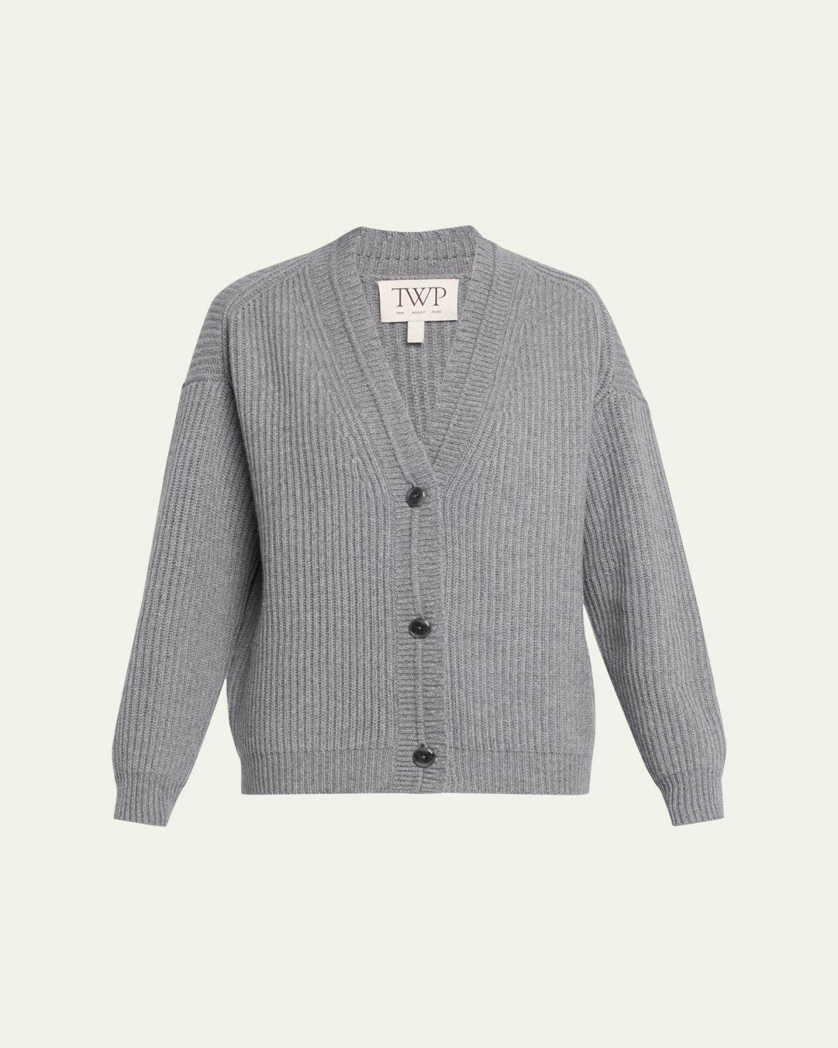 TWP Ribbed Cashmere Cardigan
