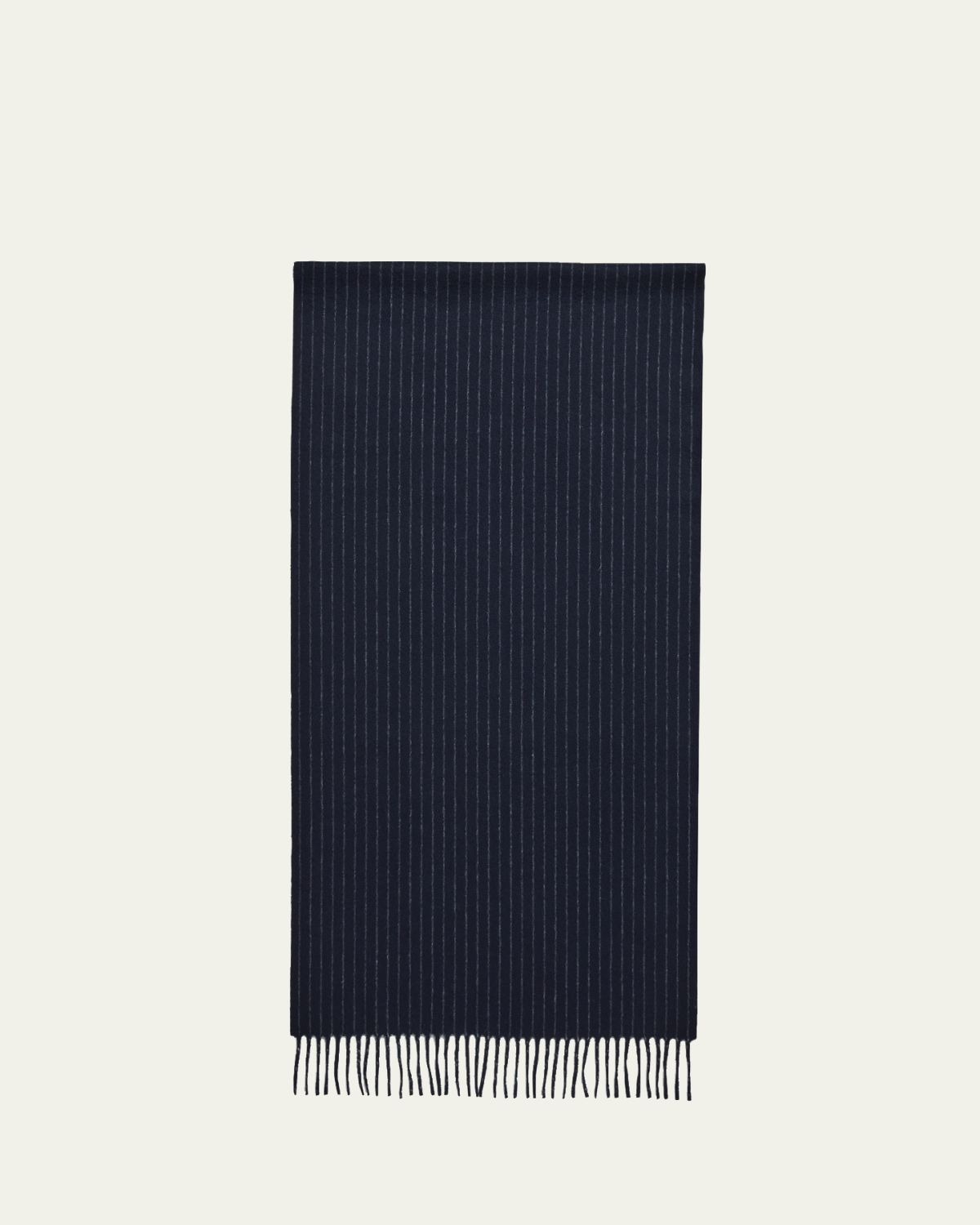 Loro Piana Men's Wool and Cashmere Pinstripe Scarf
