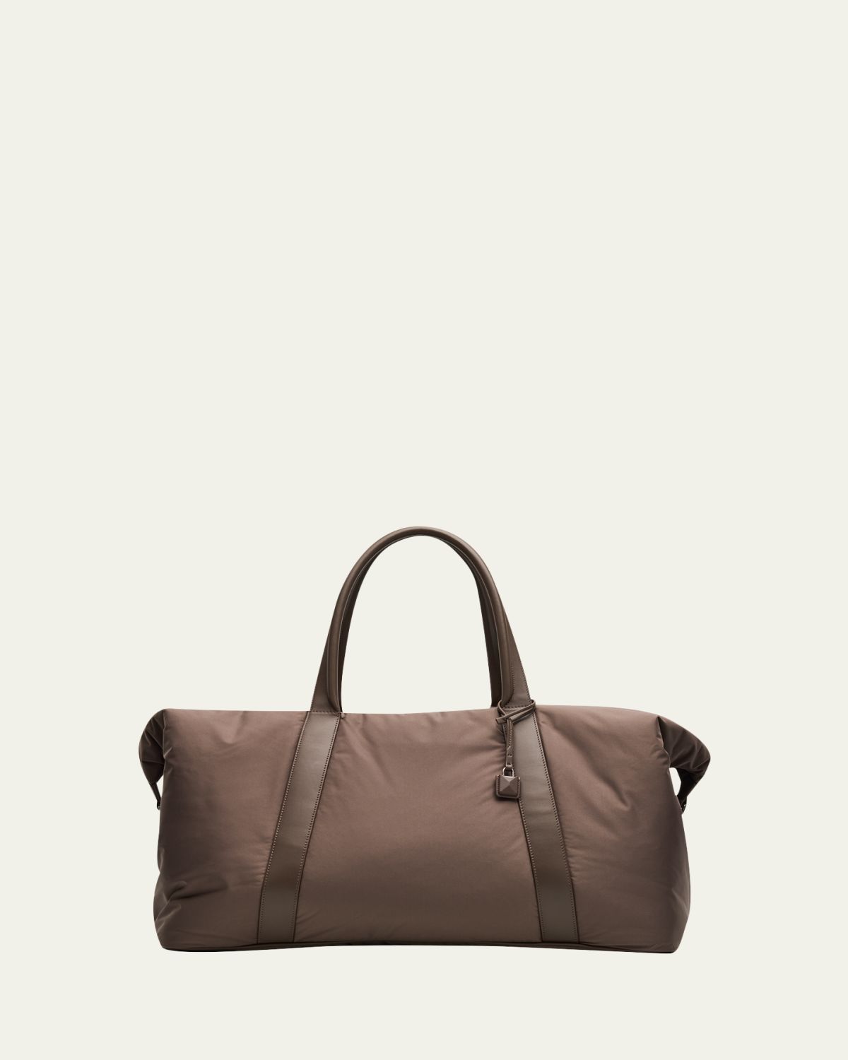 Loro Piana Men's Wind Nylon Leather-Trim Duffel Bag with Pouches