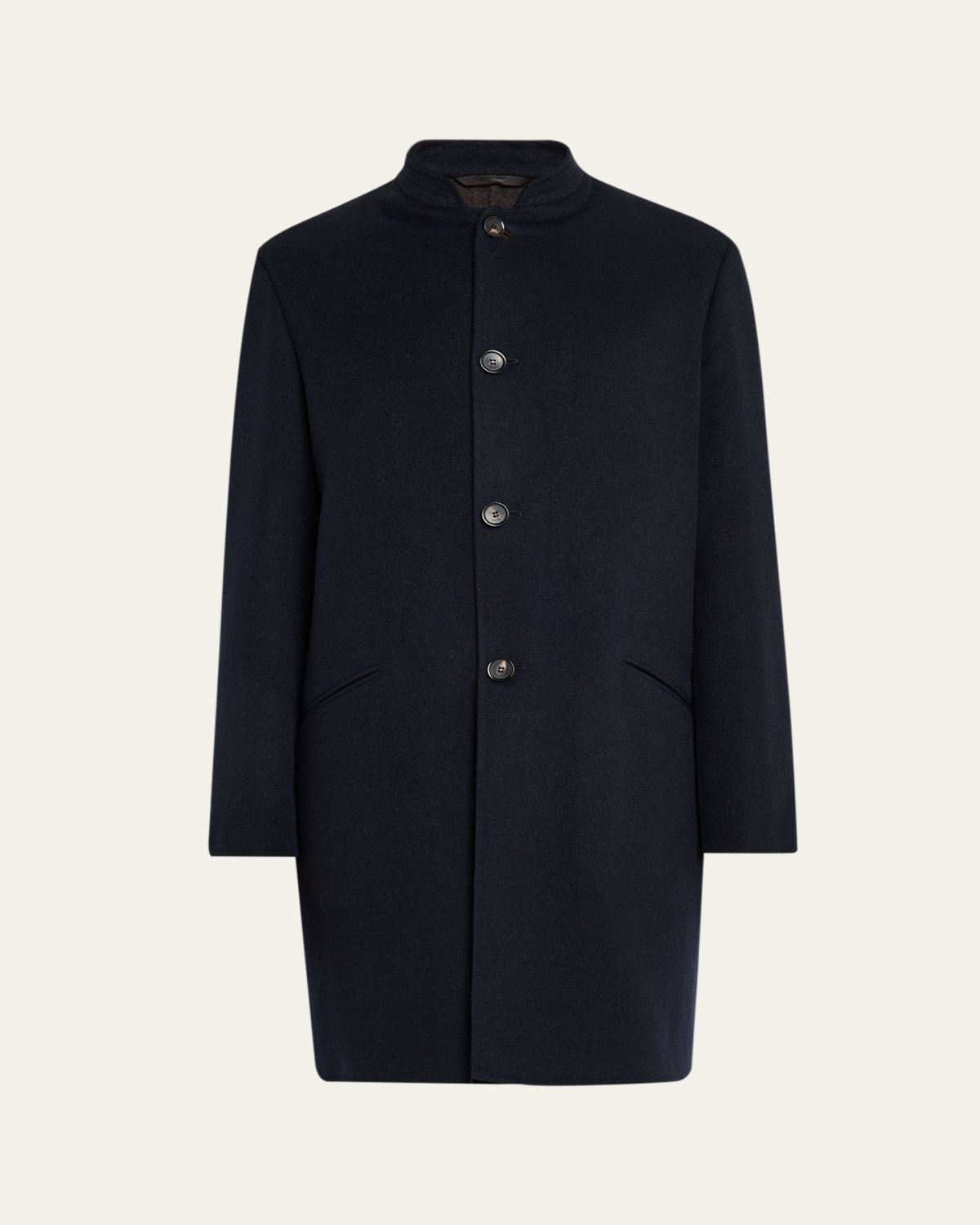Loro Piana Men's Javier Double Knit Cashmere Rain Overcoat | Thumbnail 6 Loro Piana Men's Javier Double Knit Cashmere Rain Overcoat | Thumbnail 6
