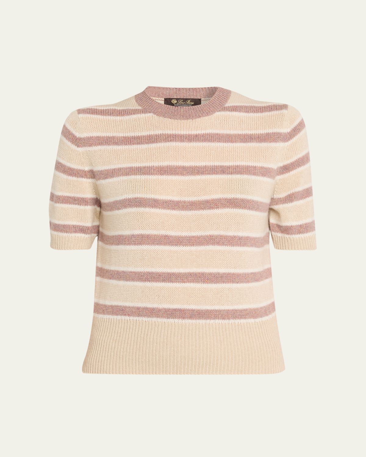 Loro Piana Fobello Cashmere Striped Crewneck Sweater | Thumbnail 6