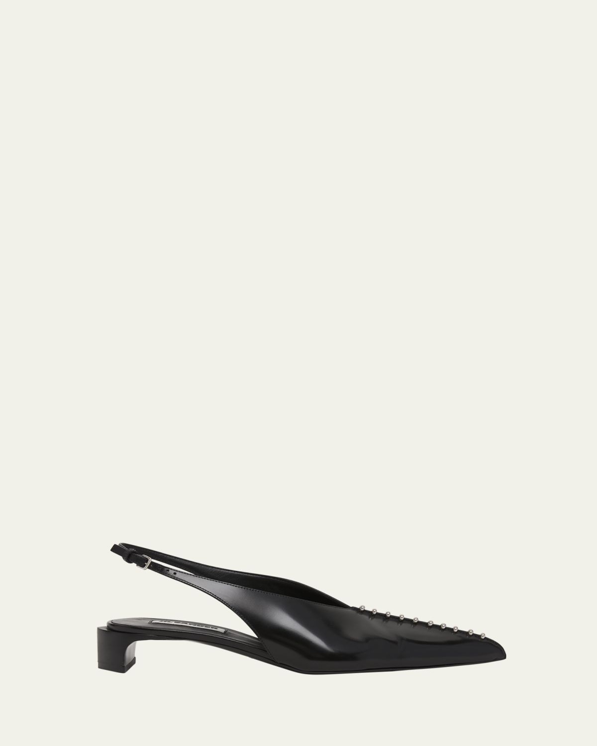 Jil Sander Leather Slingback Pumps