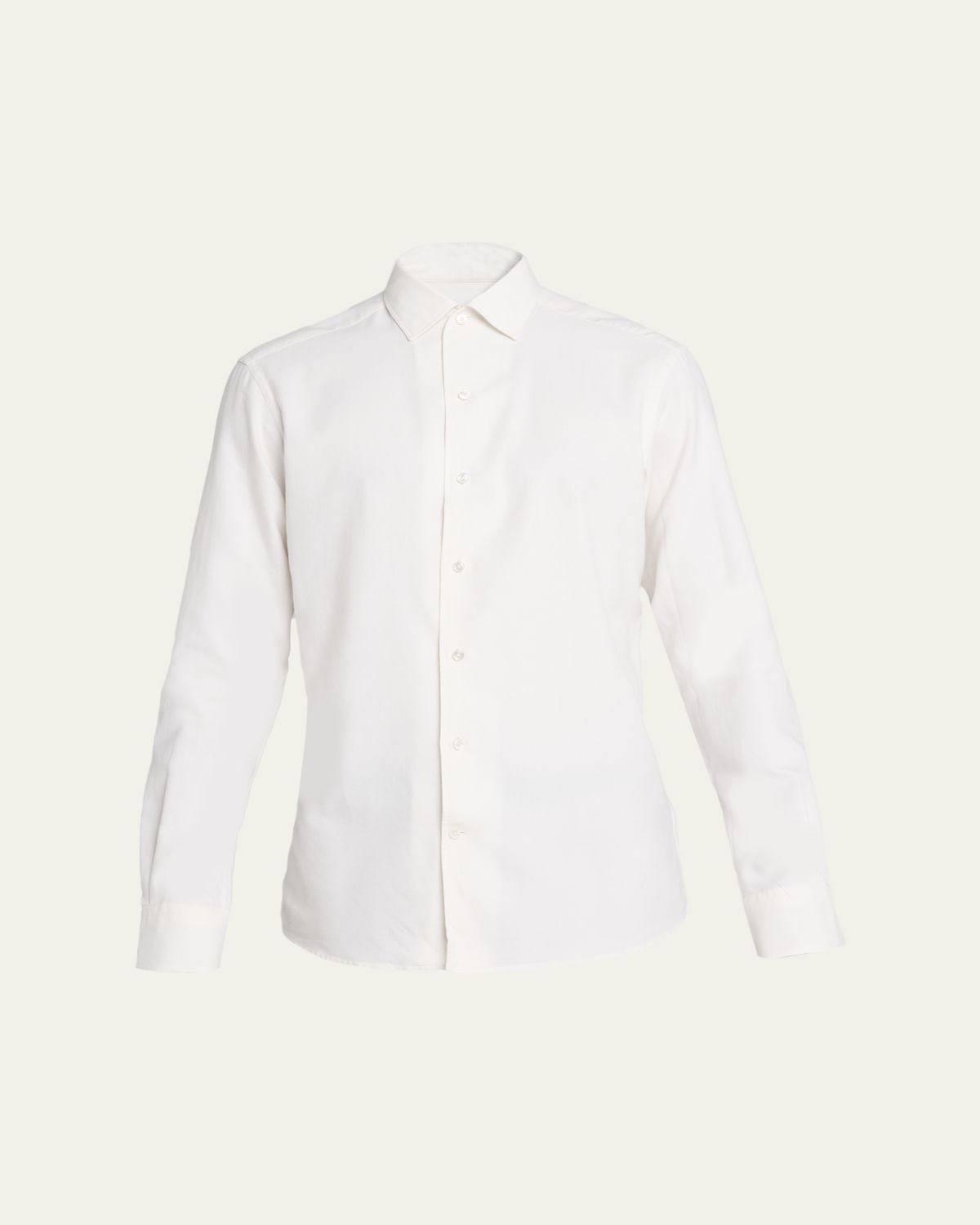 ZEGNA Men's Cashco Cashmere and Cotton Classic-Fit Sport Shirt