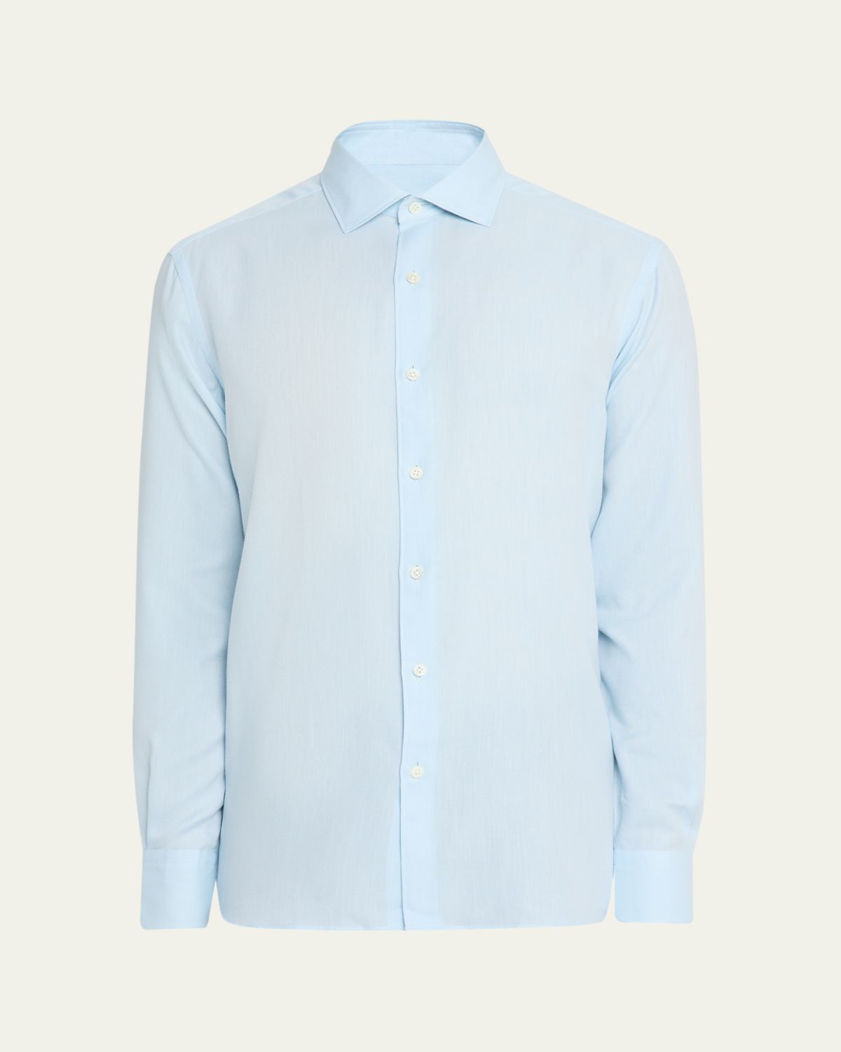 ZEGNA Men's Cashco Cashmere and Cotton Sport Shirt