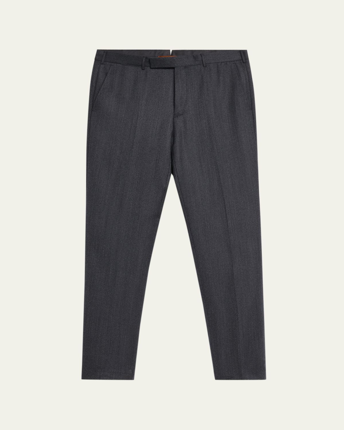 ZEGNA Men's Trofeo Wool Straight Fit Flat-Front Pants