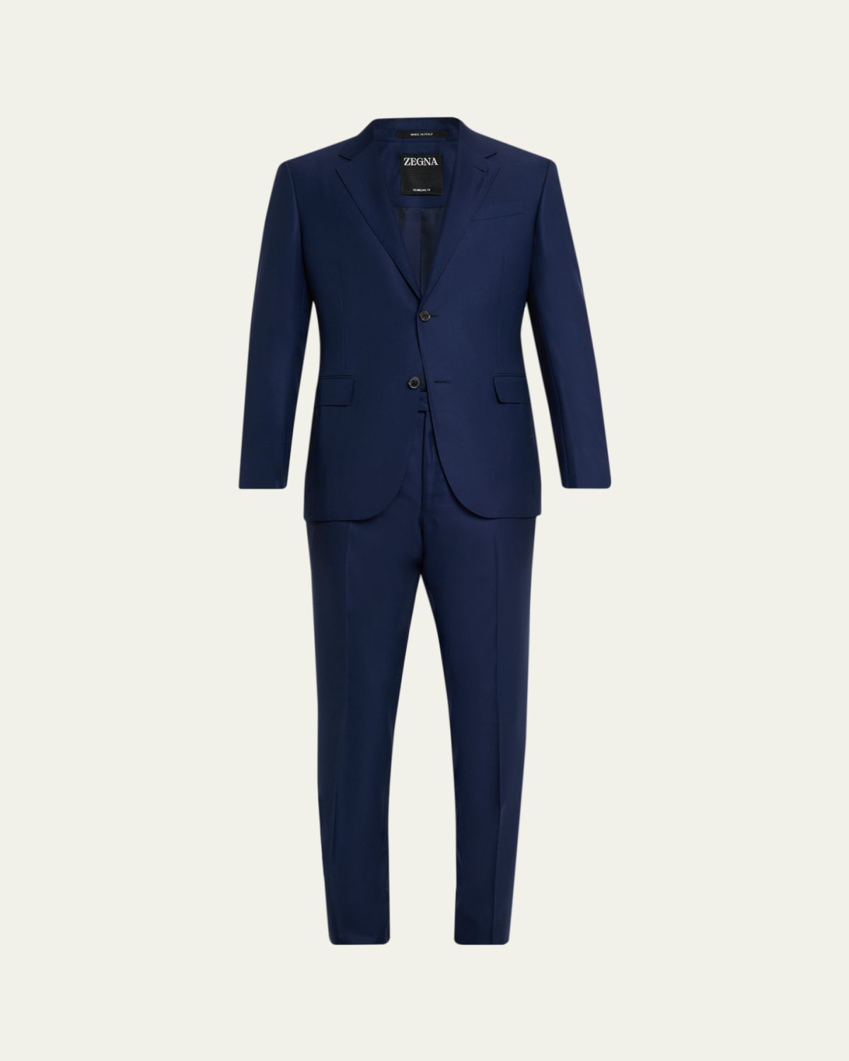 ZEGNA Men 's Micro-Plaid Wool Suit