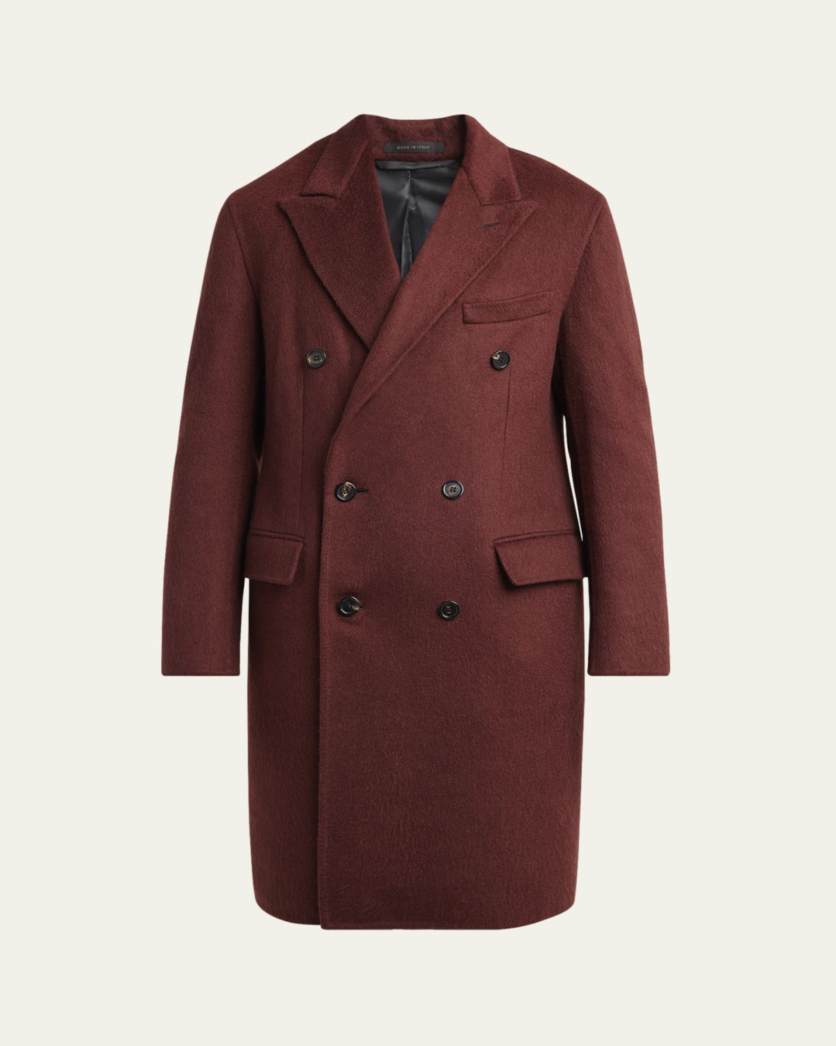 Brioni Men's Double-Breasted Cashmere Coat