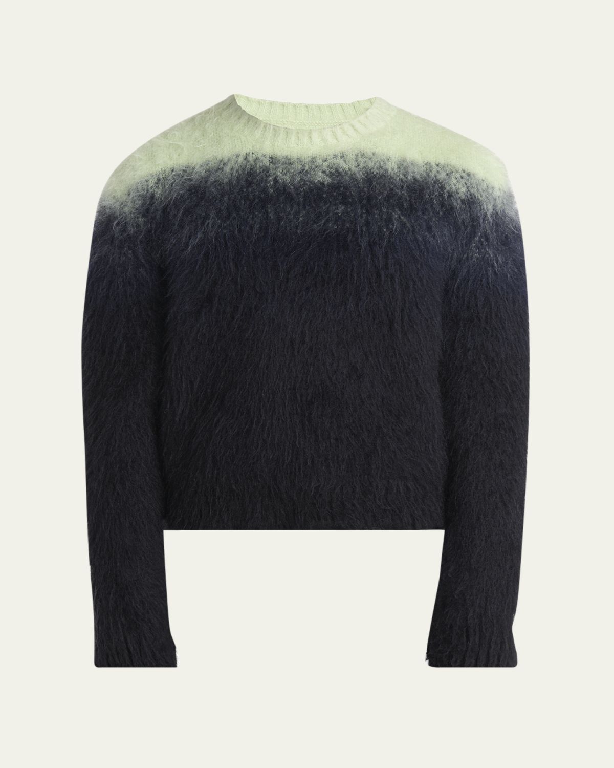 Jil Sander Men 's Brushed Mohair Degrade Crewneck Sweater