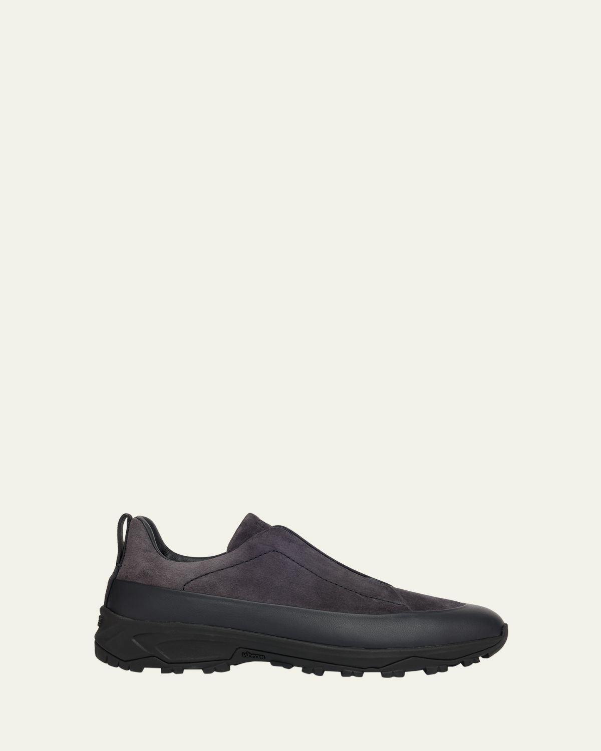 ZEGNA Men's Triple Stitch Monte Suede and Leather Slip-On Sneakers | Thumbnail 6 ZEGNA Men's Triple Stitch Monte Suede and Leather Slip-On Sneakers | Thumbnail 6