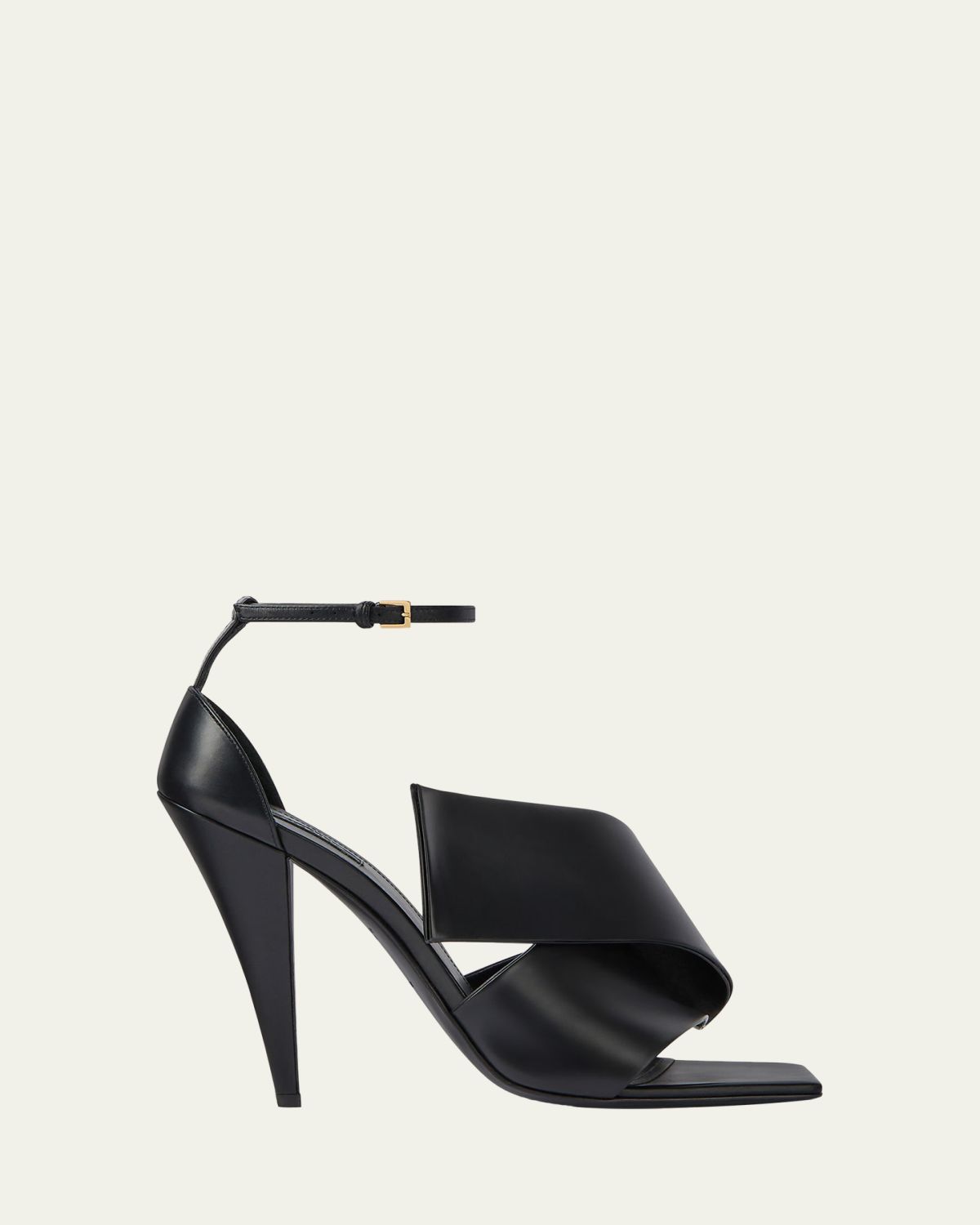 Givenchy Twisted Ribbon Leather Sandals