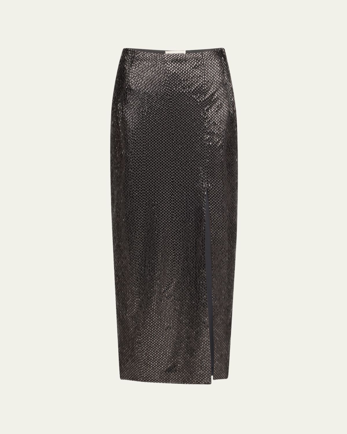 Roland Mouret Diamante Crepe Slit Maxi Skirt