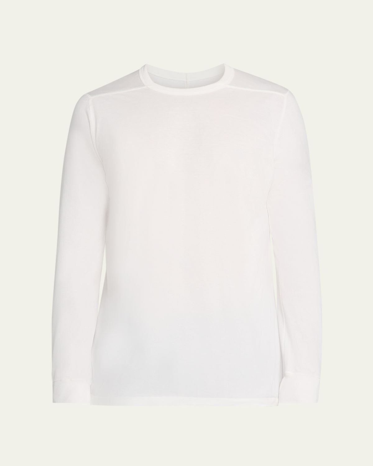 Rick Owens Men's Cotton Long-Sleeve Crewneck T-Shirt