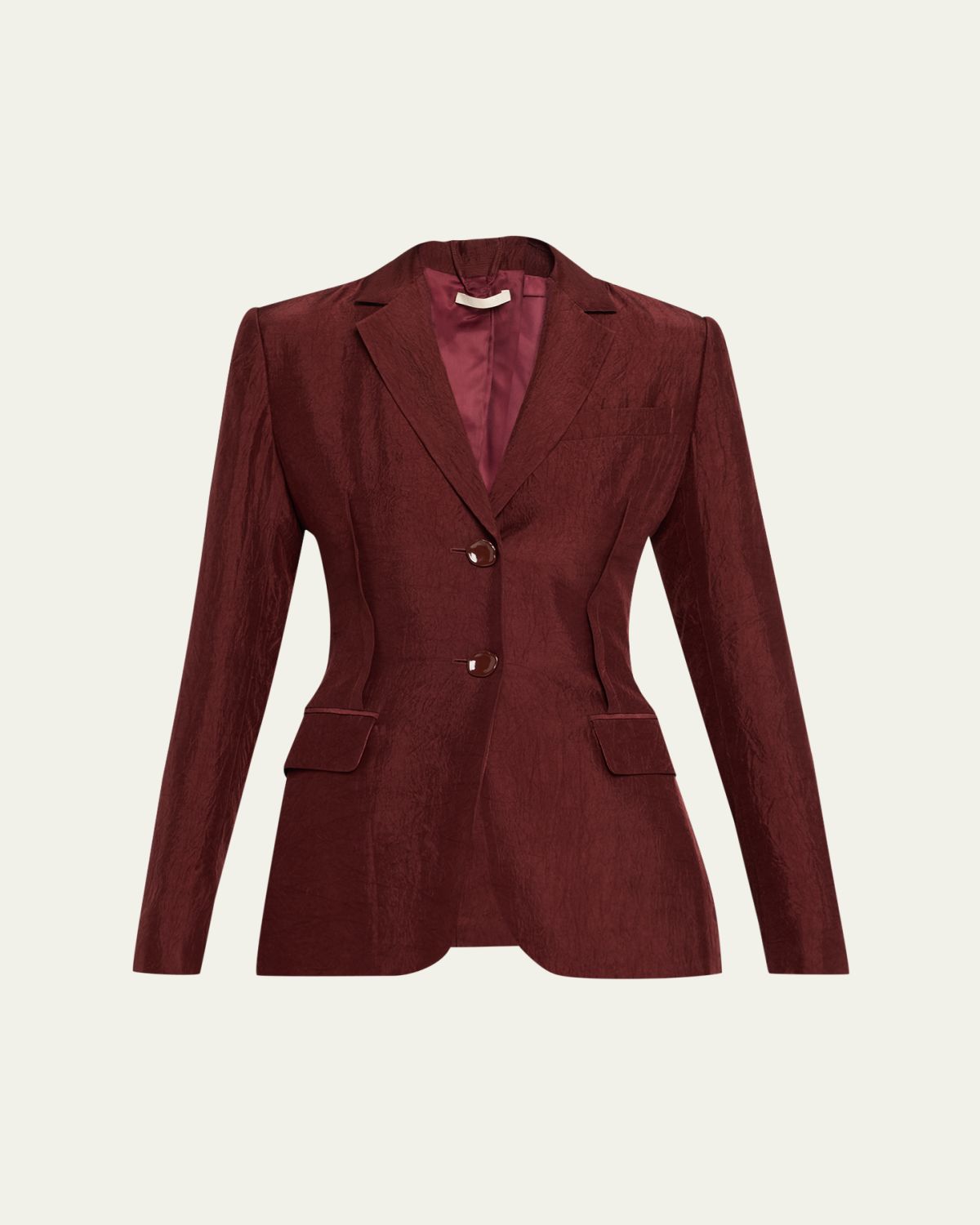 Jason Wu Collection Crinkled Satin Single-Breasted Jacket