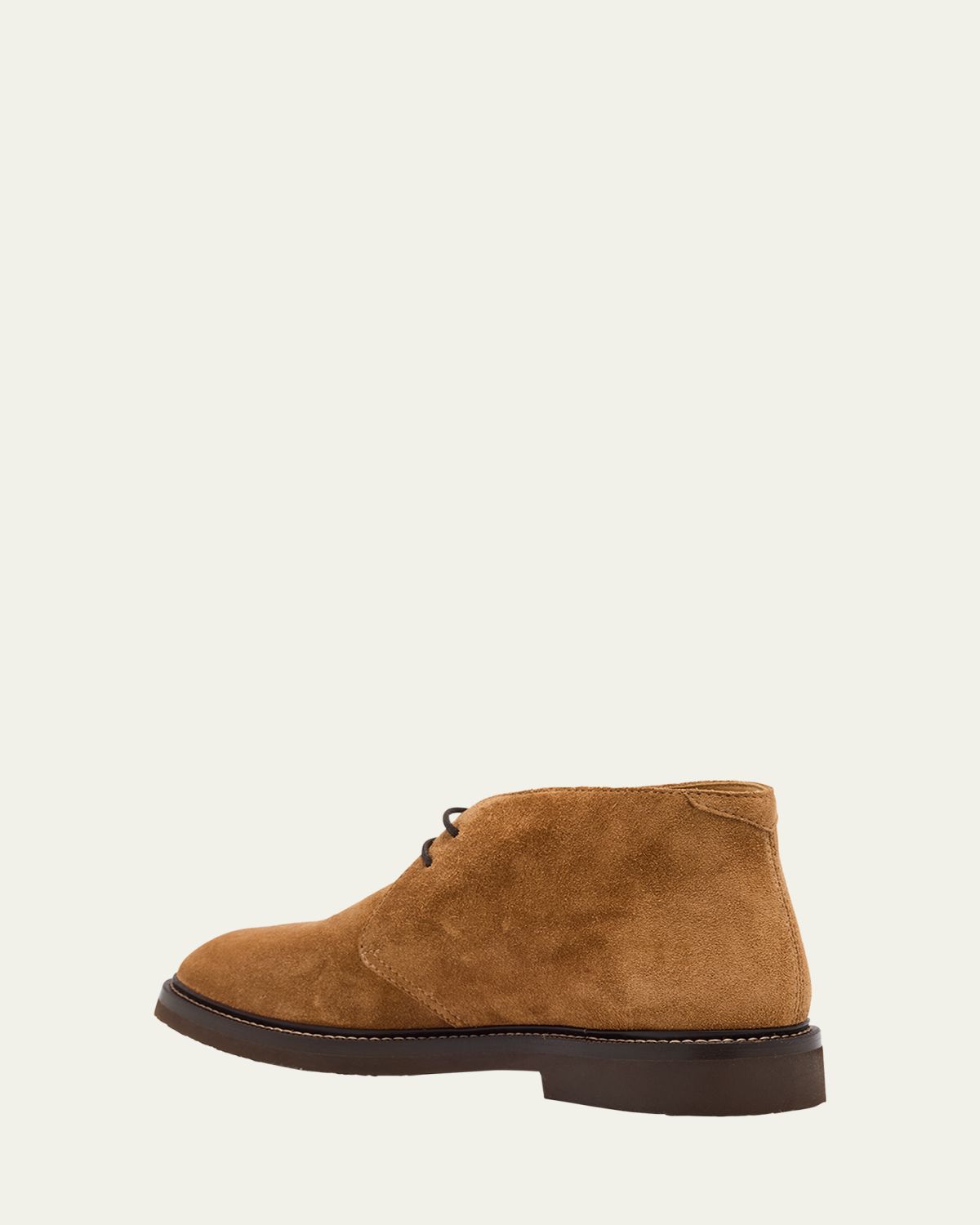 Brunello Cucinelli Men's Suede Rubber-Sole Chukka Boots | Thumbnail 4 Brunello Cucinelli Men's Suede Rubber-Sole Chukka Boots | Thumbnail 4