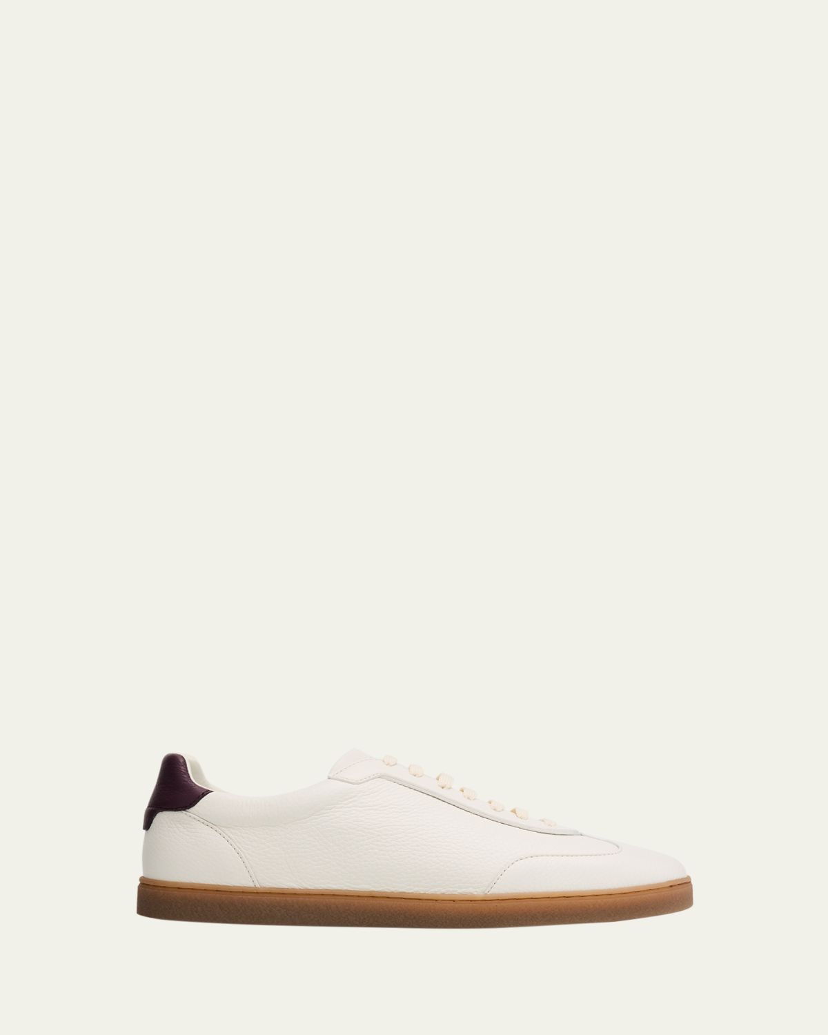 Brunello Cucinelli Men's Deerskin Leather T-Toe Sneakers | Thumbnail 6 Brunello Cucinelli Men's Deerskin Leather T-Toe Sneakers | Thumbnail 6