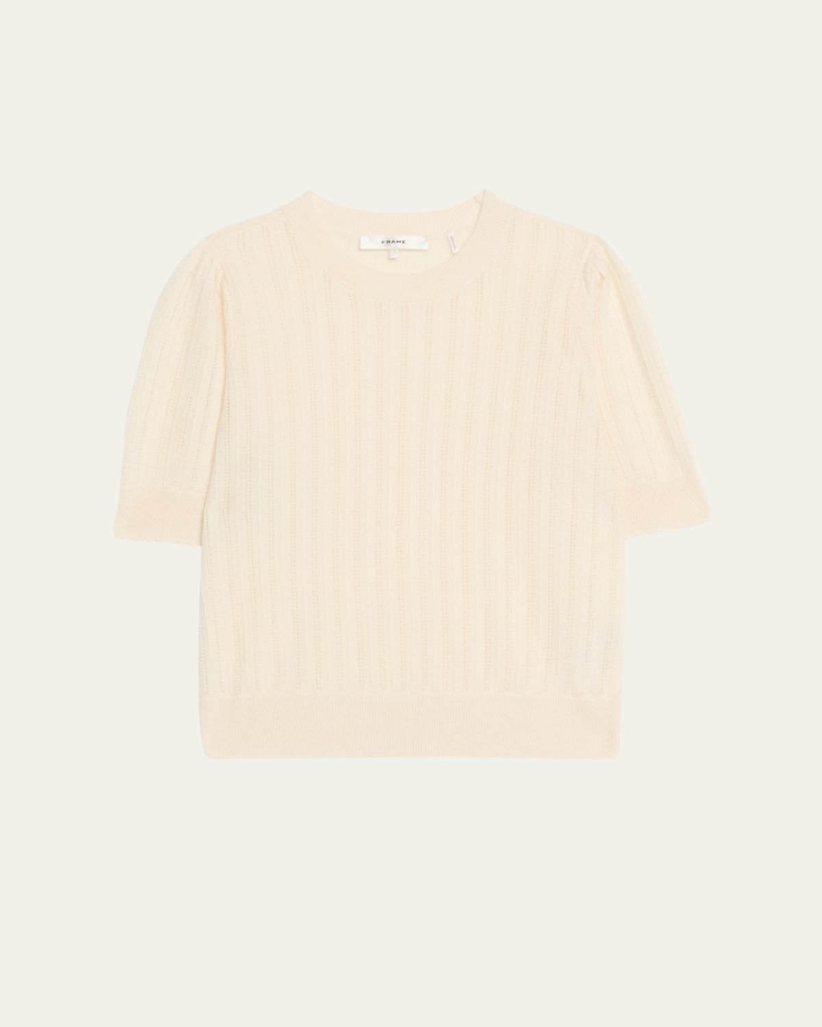FRAME The Ladder Pointelle Cashmere Sweater | Thumbnail 8