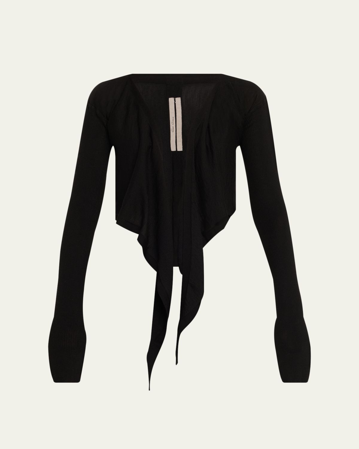 Rick Owens Crop Wrap Cardigan