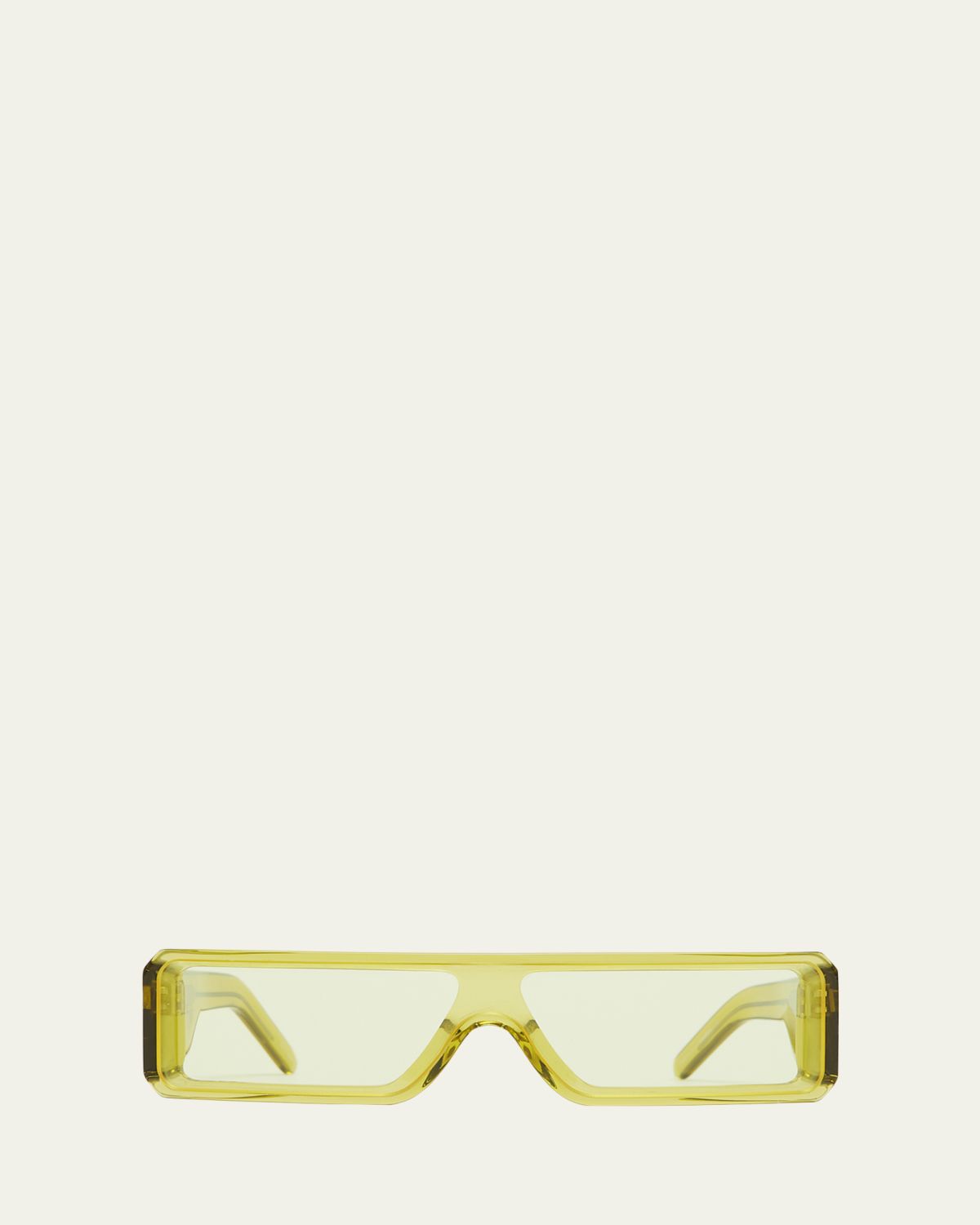 Rick Owens Men's Gethshades Acetate and Nylon Flat-Top Rectangle Sunglasses