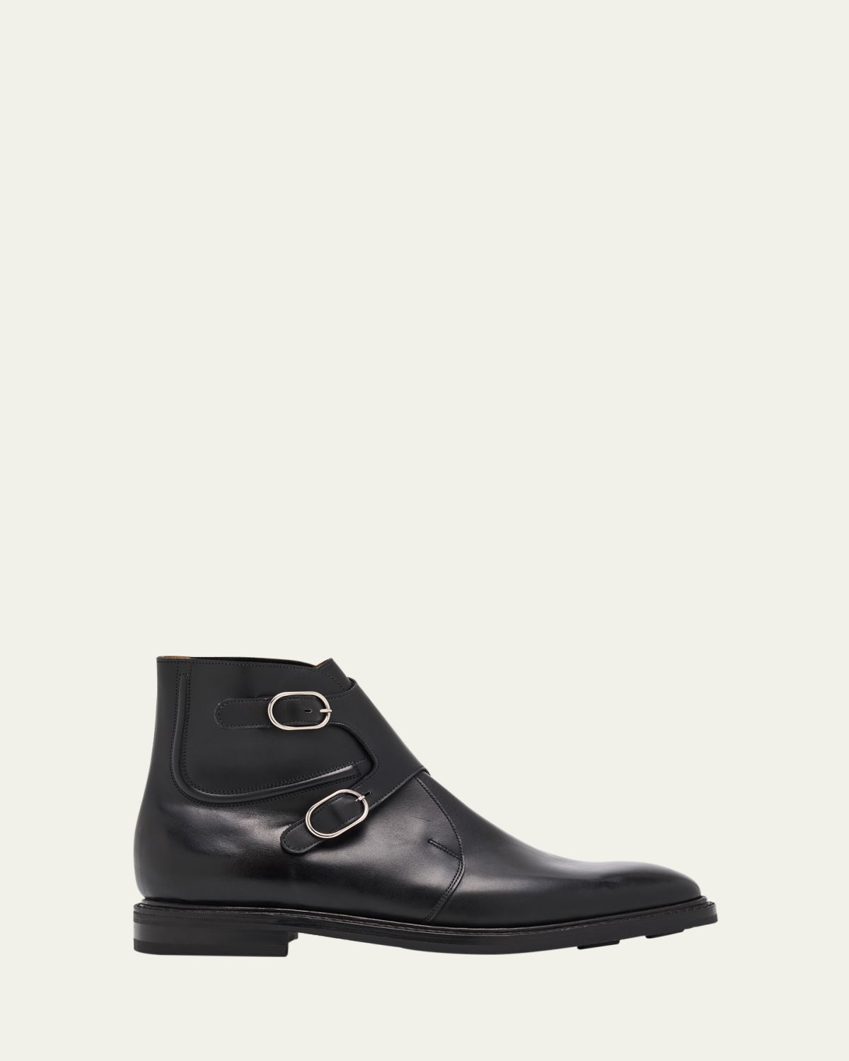 John Lobb Men's Alliance PD Leather Double Monk-Strap Boots
