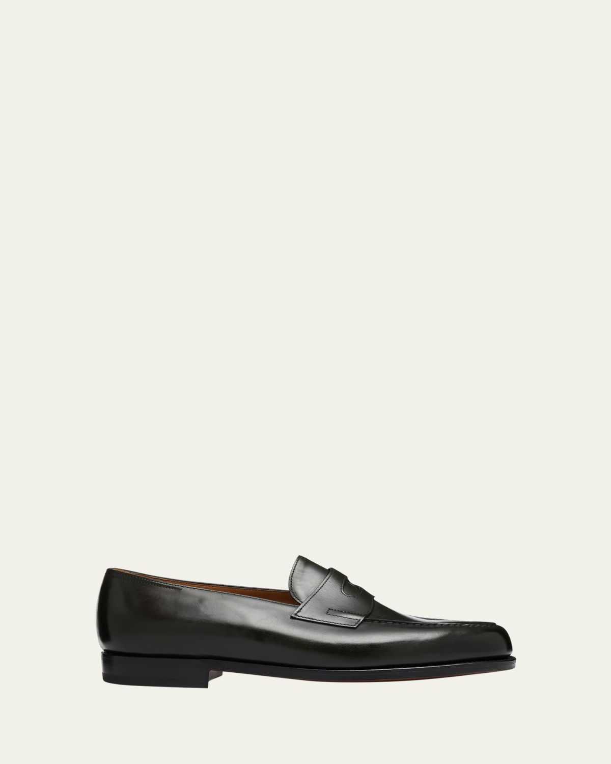 John Lobb Men's Lopez Calf Leather Penny Loafers
