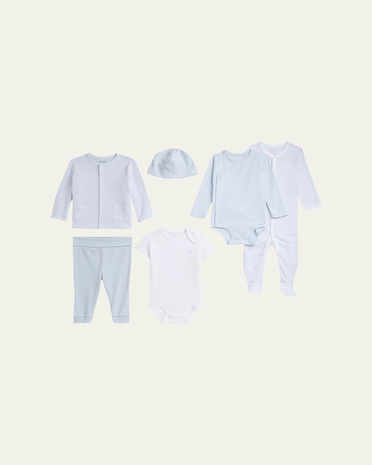 Polo Ralph Lauren Kid's 6-Piece Interlock Cotton Knit Gift Set, Size -9M