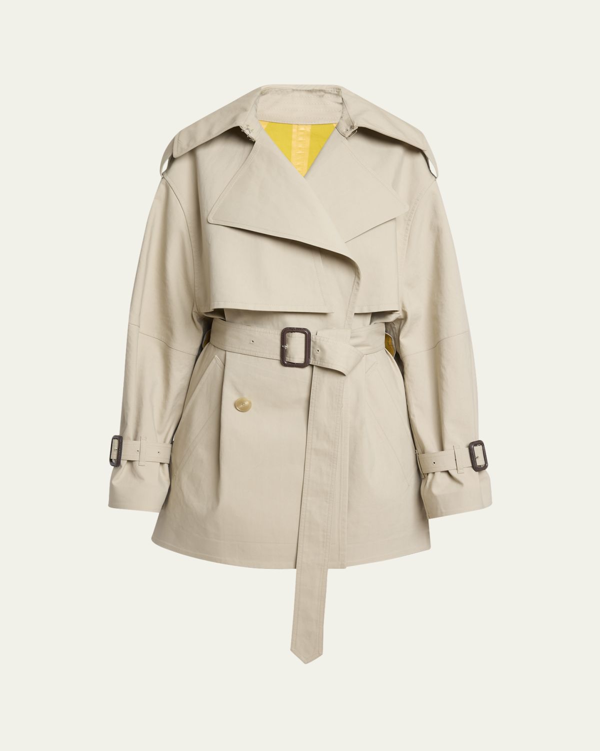 Givenchy Belted Short Cocoon Trench Coat