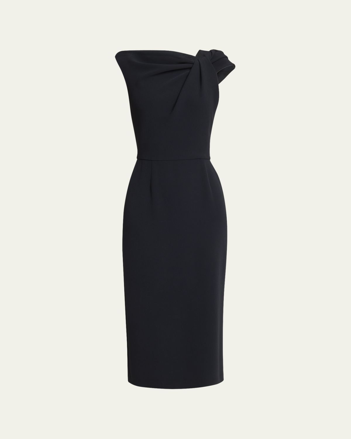 Givenchy Draped Sleeveless Midi Dress