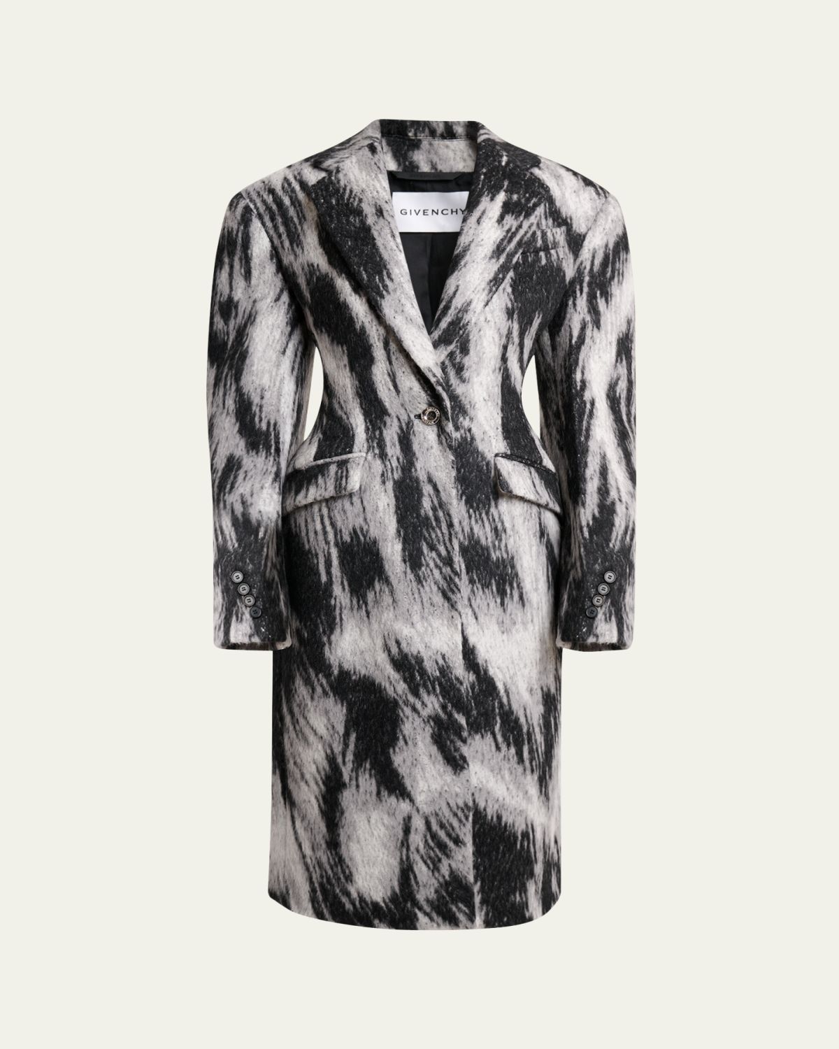 Givenchy Animal Cocoon Coat