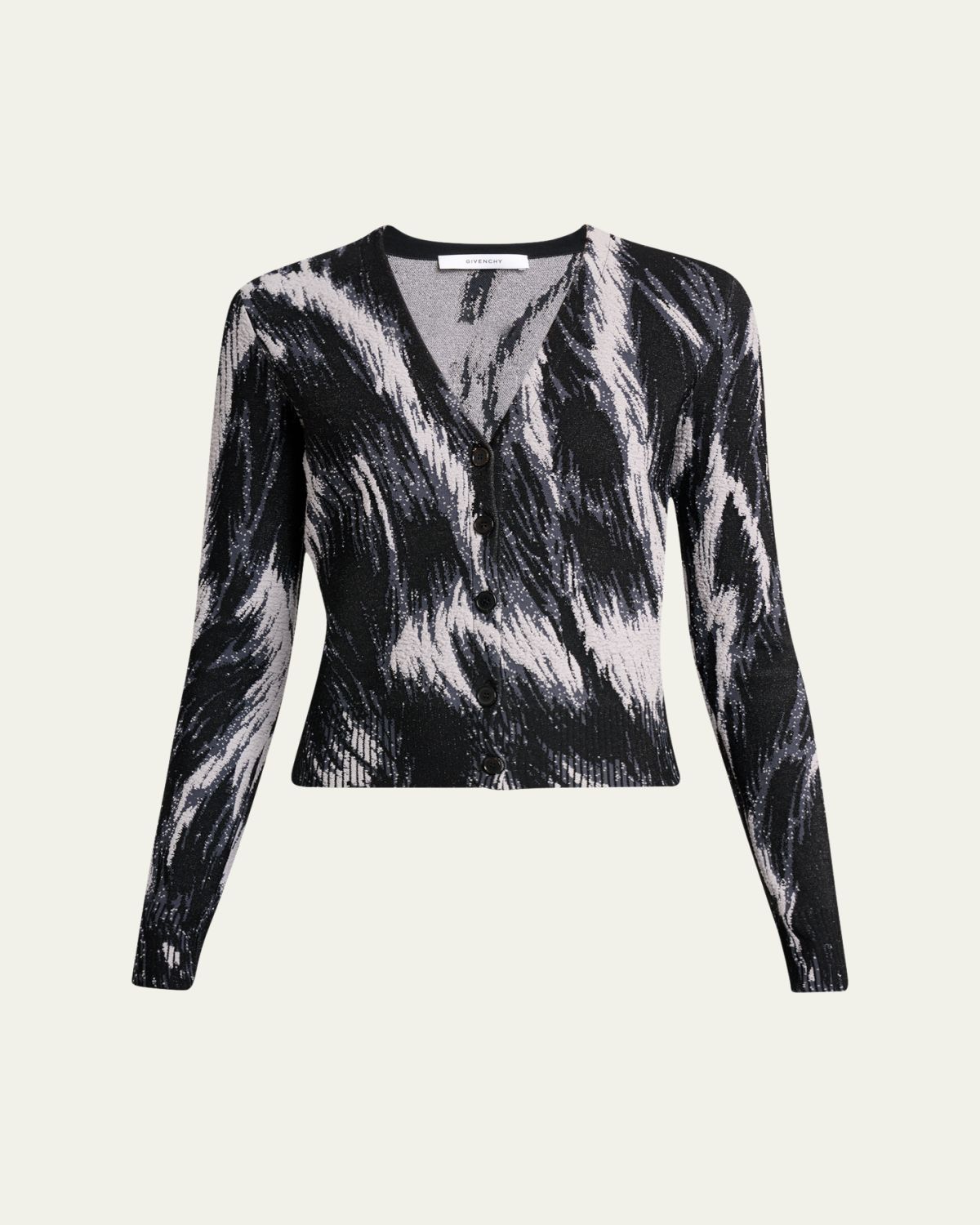 Givenchy V-Neck Cropped Cardigan