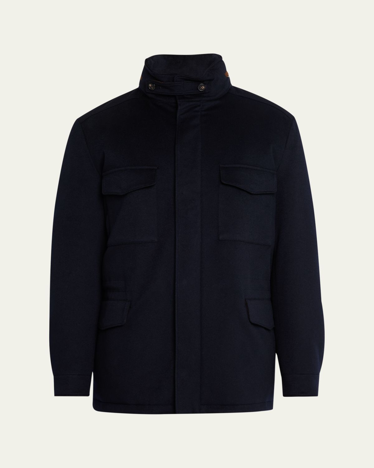 Loro Piana Men's Traveller Water-Resistant Cashmere Field Jacket