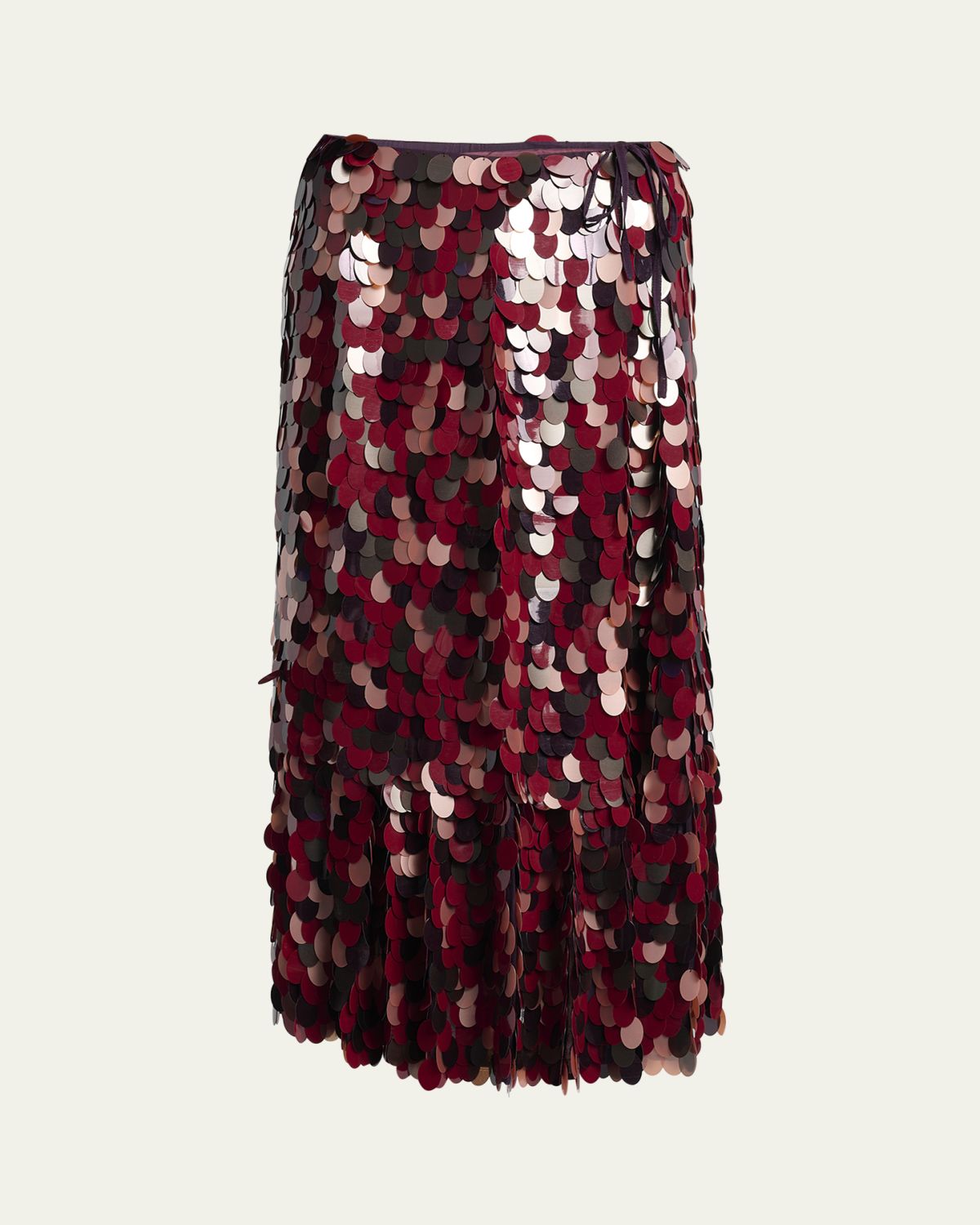 Dries Van Noten Sprity Sequined Midi Wrap Skirt