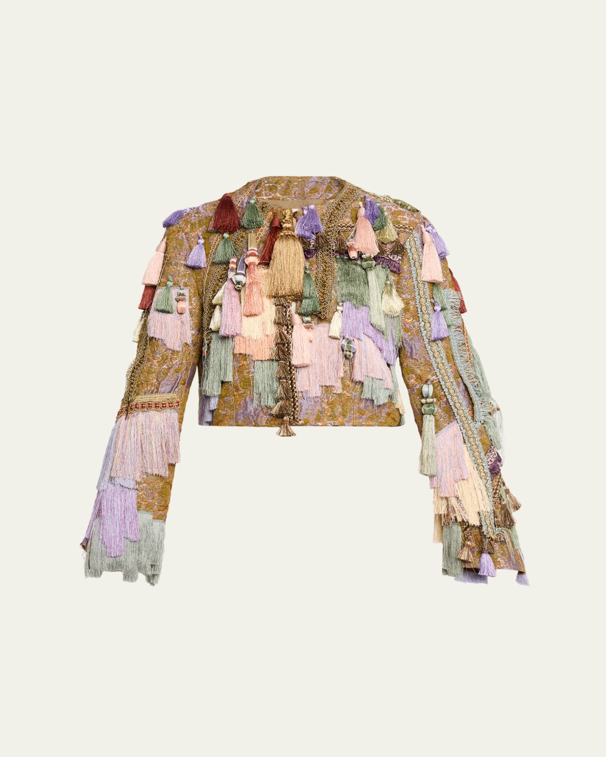 Dries Van Noten Baftanos Tassel Cloque Jacket