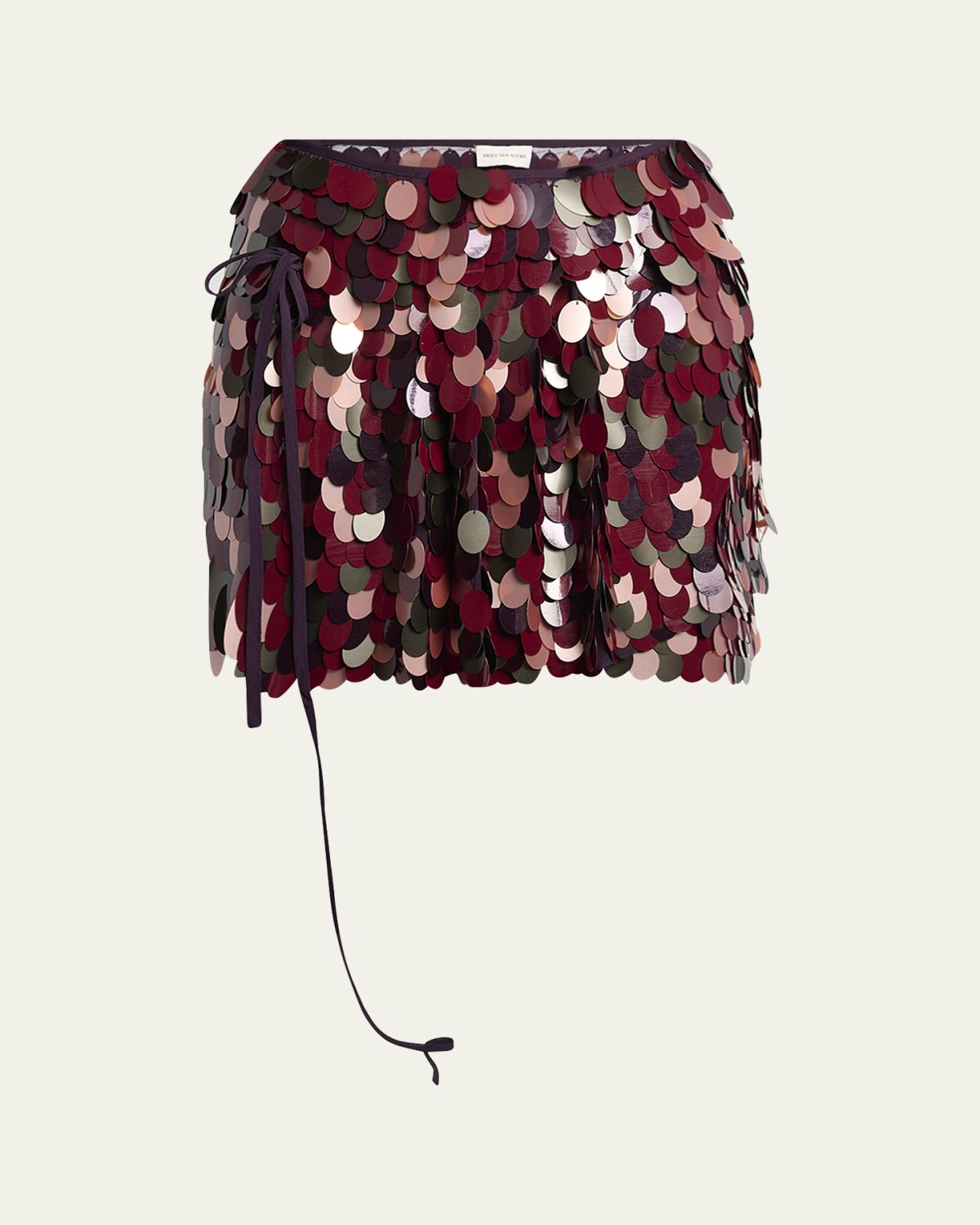 Dries Van Noten Gabrina Sequined Mini Wrap Skirt