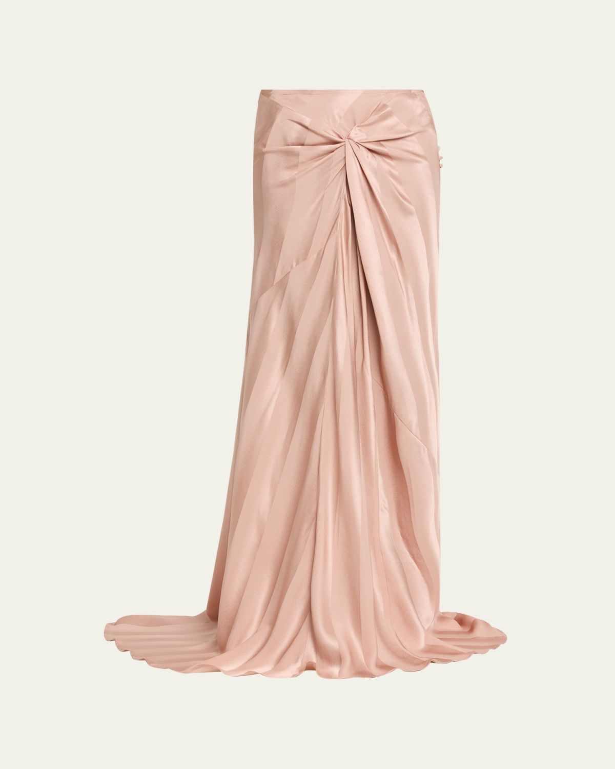 Dries Van Noten Floor-Length Draped Silk Skirt