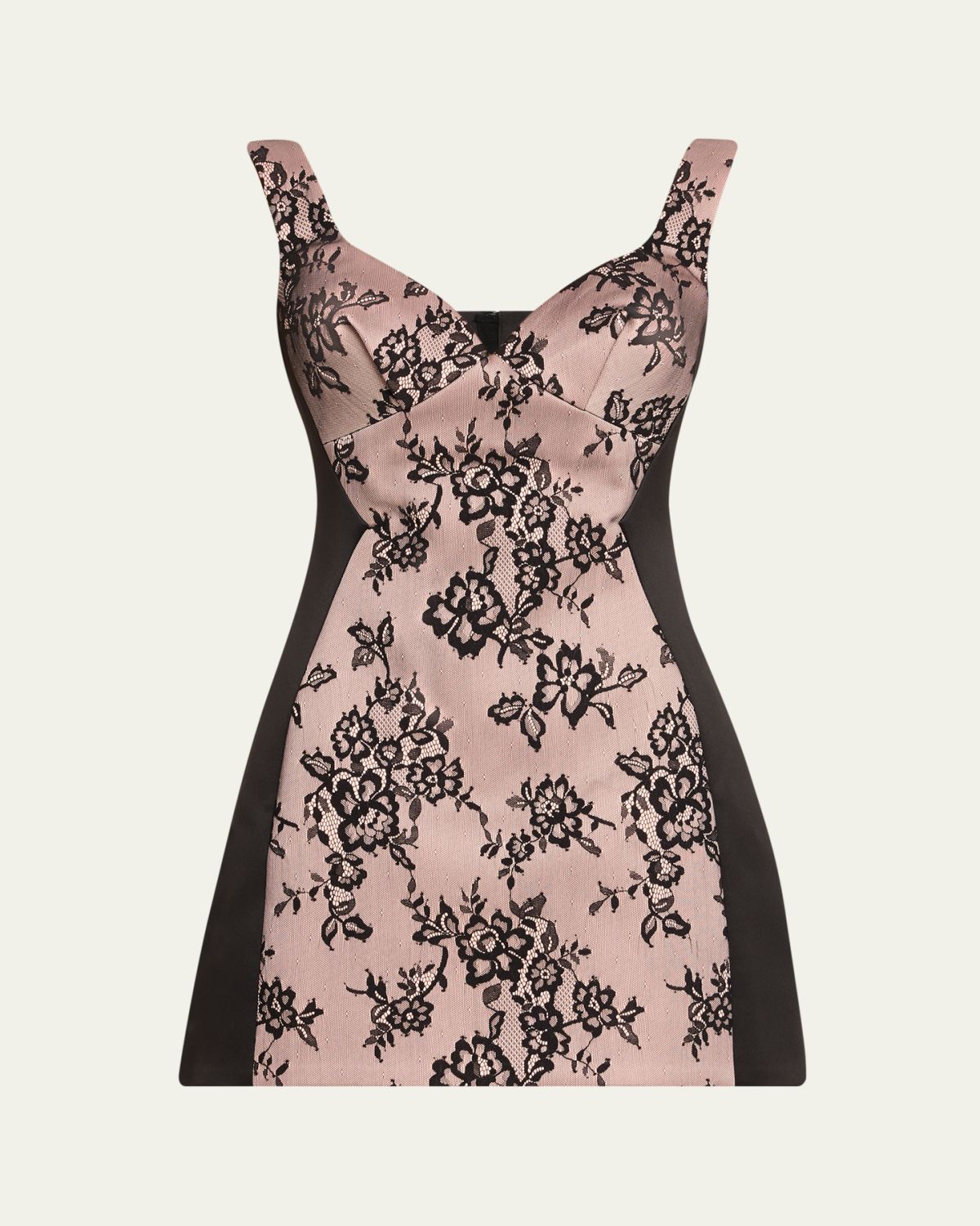 Marc Jacobs Sculpted Lace Sleeveless Mini Dress