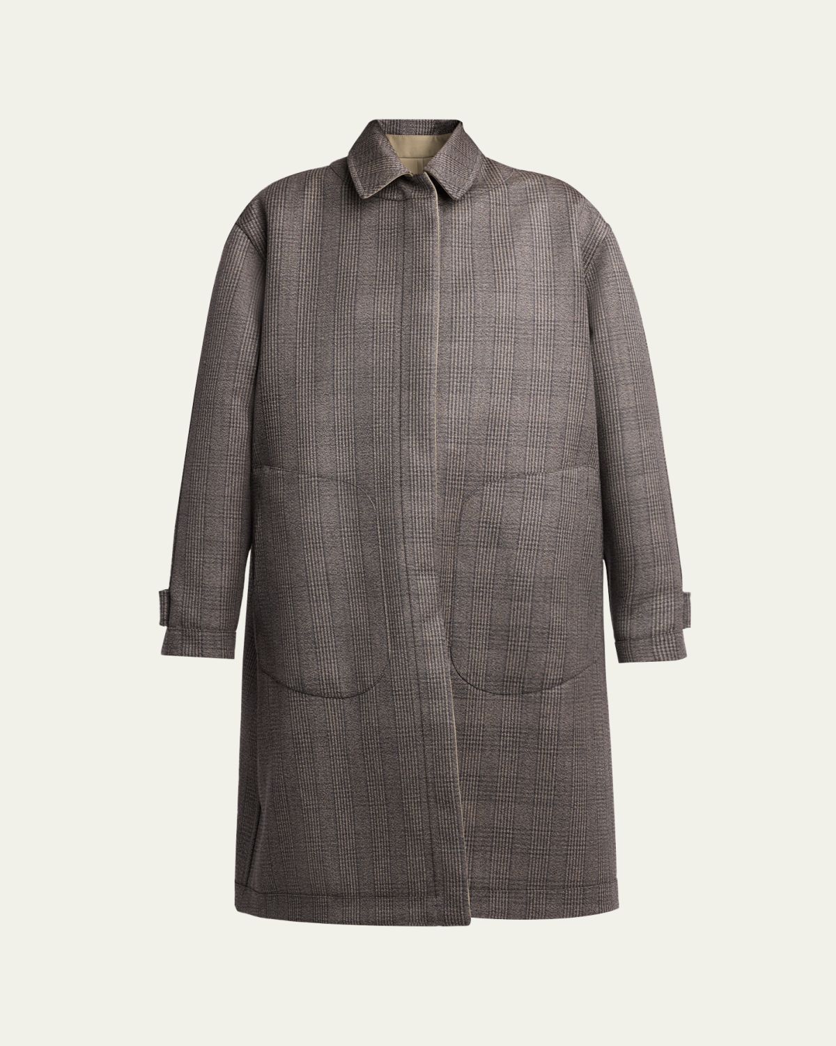 THE ROW Palomar Check Reversible Coat