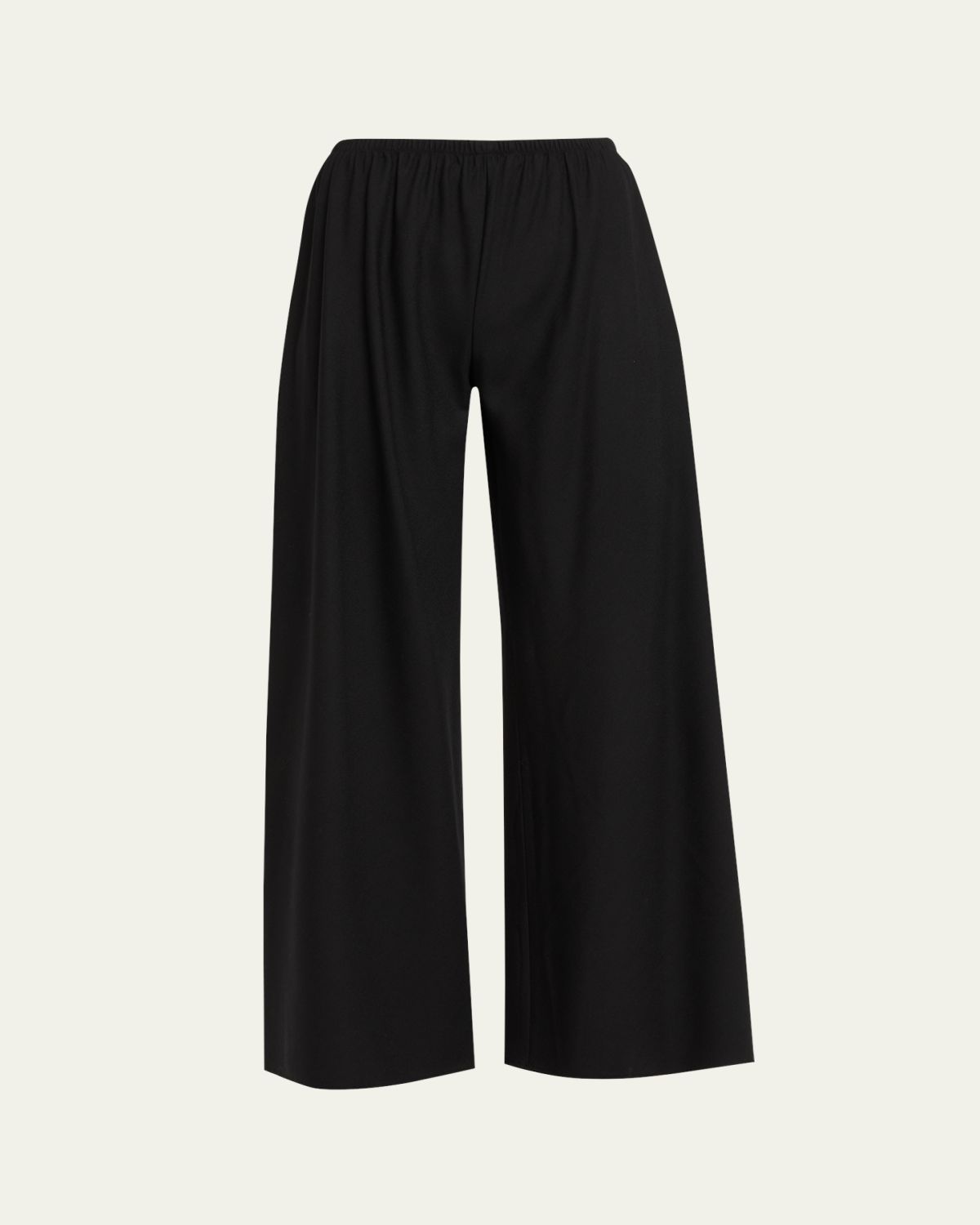 THE ROW Gala Wool Wide-Leg Pull-On Pants