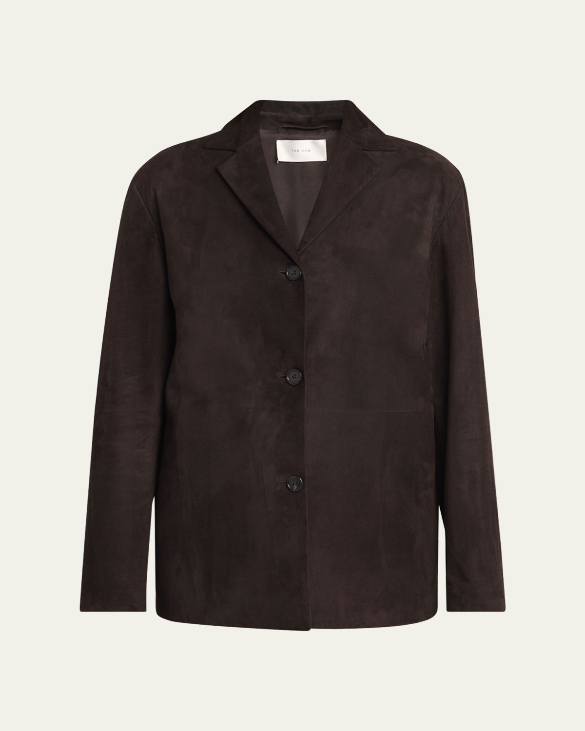THE ROW Fabian Suede Single-Breasted Jacket