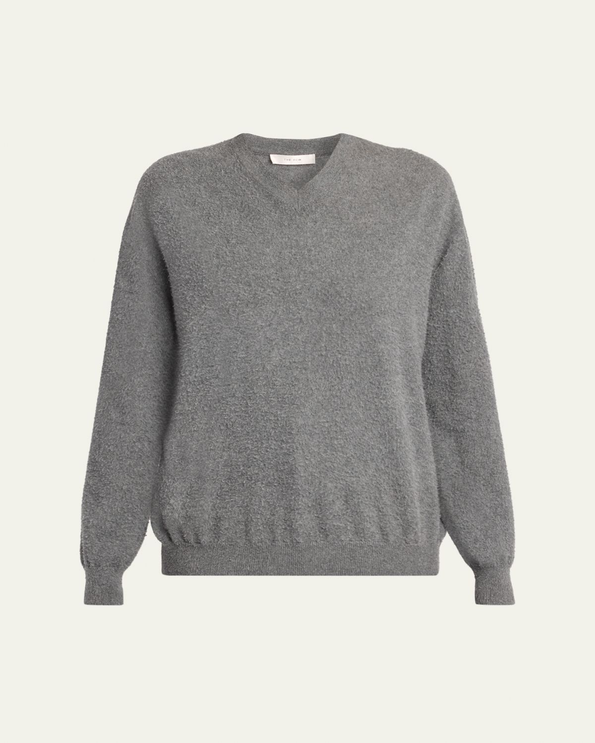 THE ROW Lomika Textured V-Neck Top