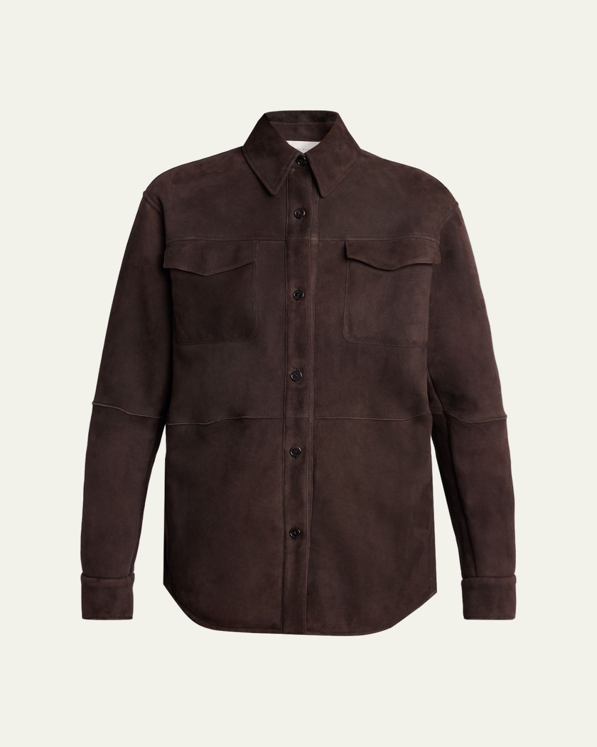 THE ROW Gwena Sheep Shearling Shirt Jacket