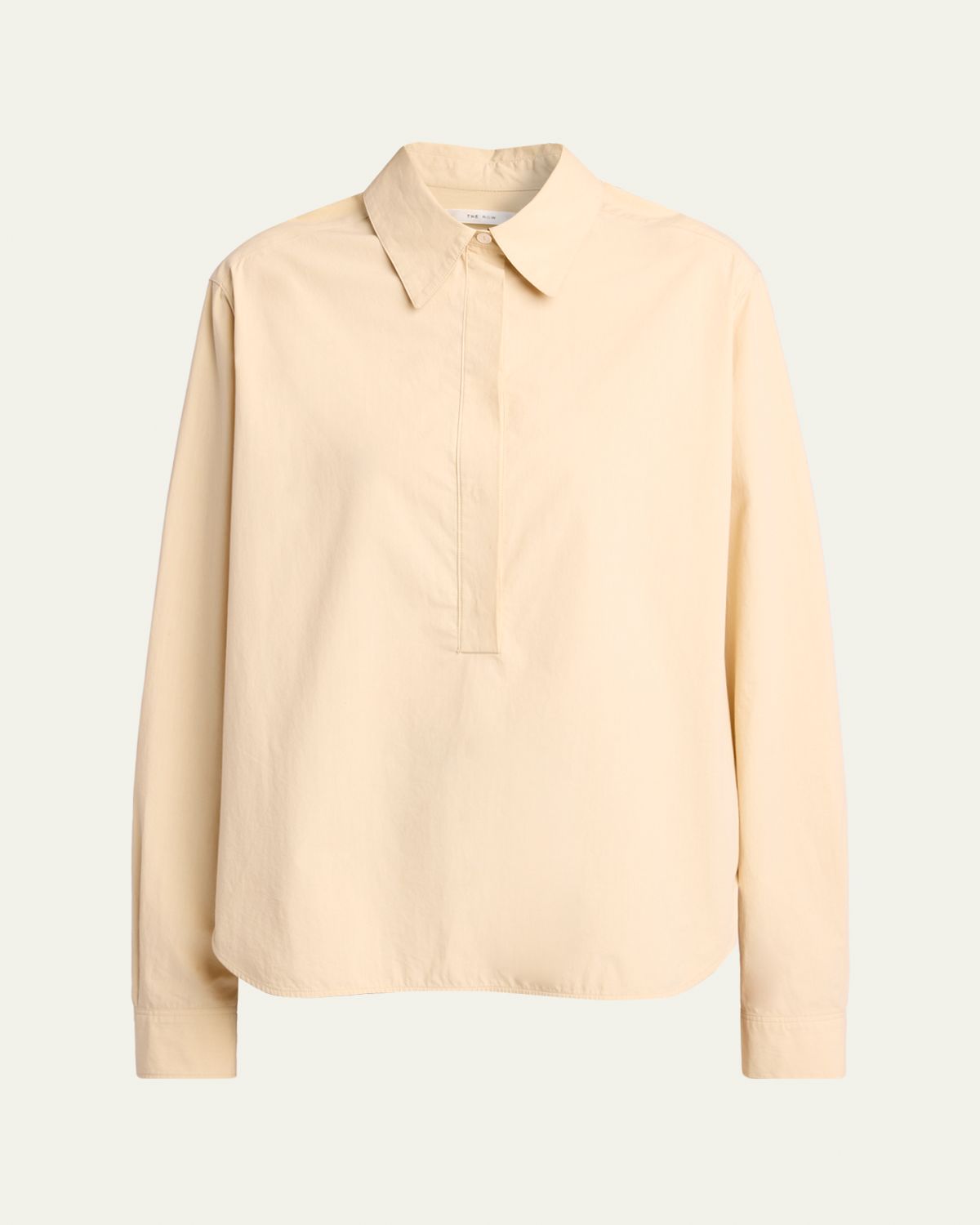 THE ROW Margan Cotton Collared Shirt