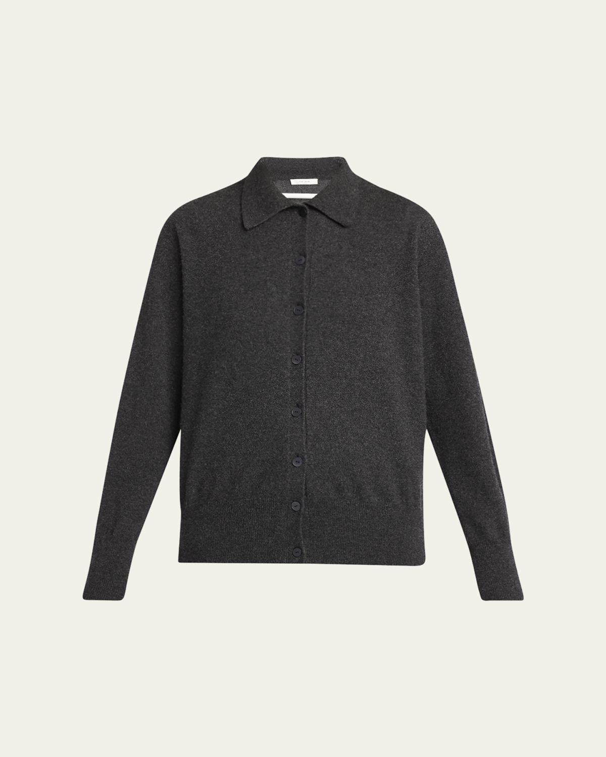 THE ROW Lillia Cashmere Collared Cardigan