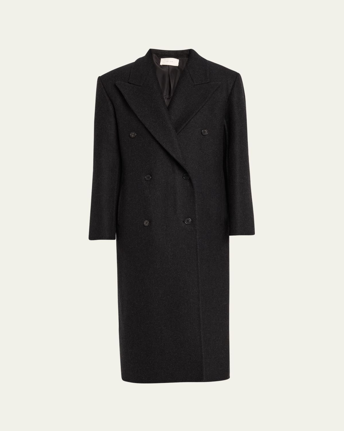 THE ROW Hariet Double-Breasted Wool-Cashmere Long Coat