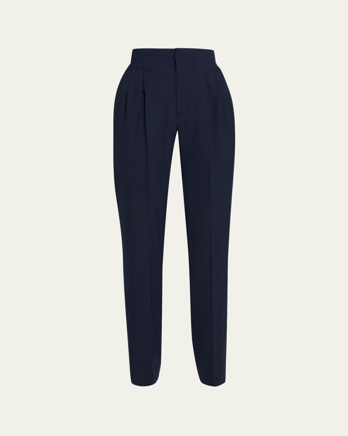 Loro Piana Breeze Wool Straight-Leg Trousers
