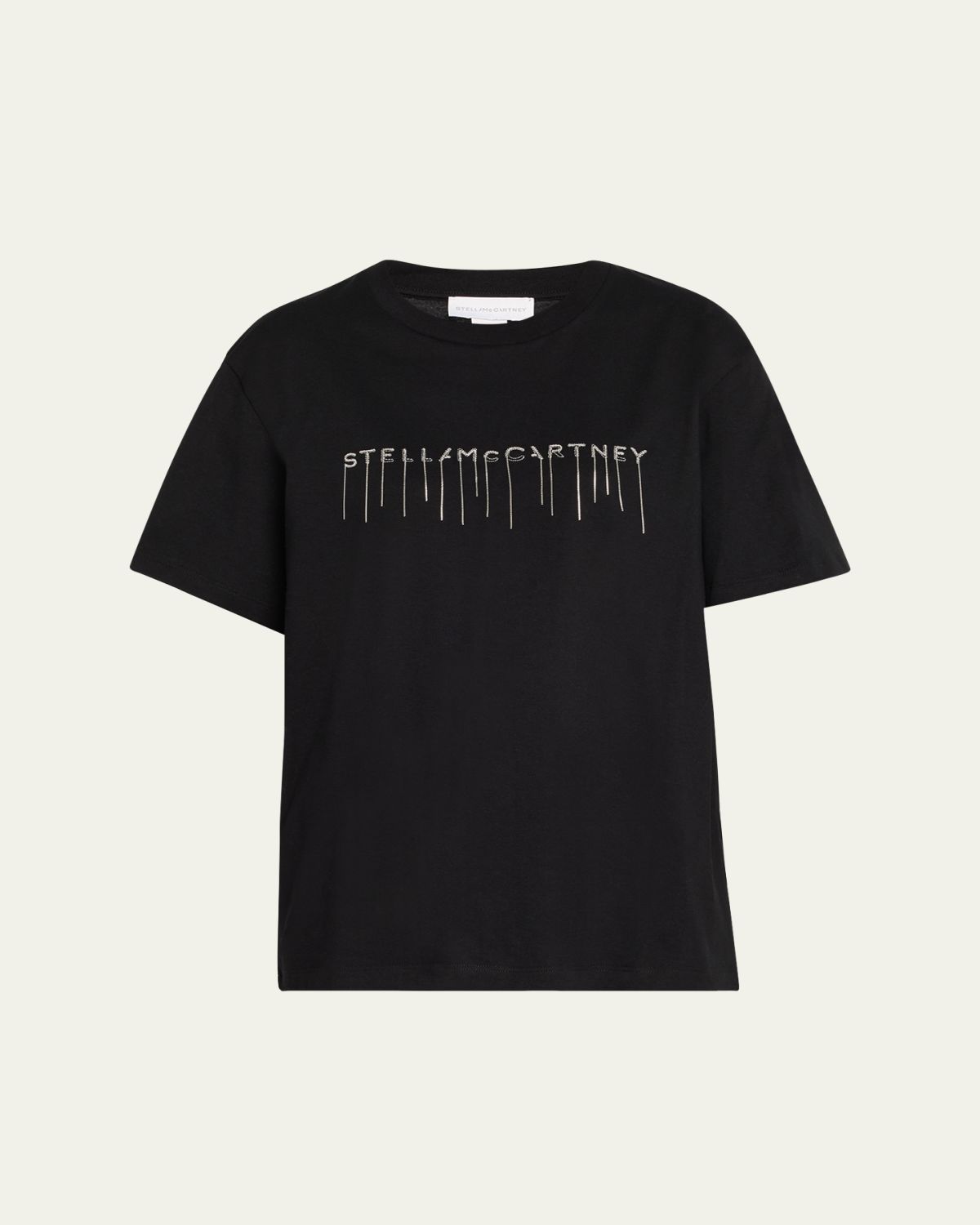 Stella McCartney Chain Logo Embroidered T-Shirt
