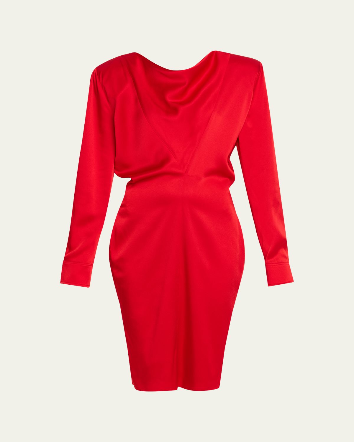 Stella McCartney Draped Long-Sleeve Midi Dress