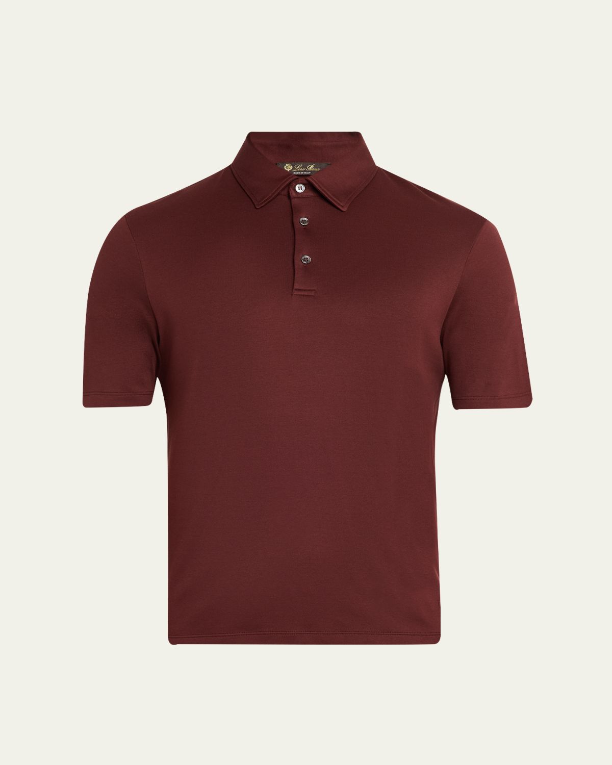 Loro Piana Men's Tremezzo Sea Island Cotton Polo Shirt