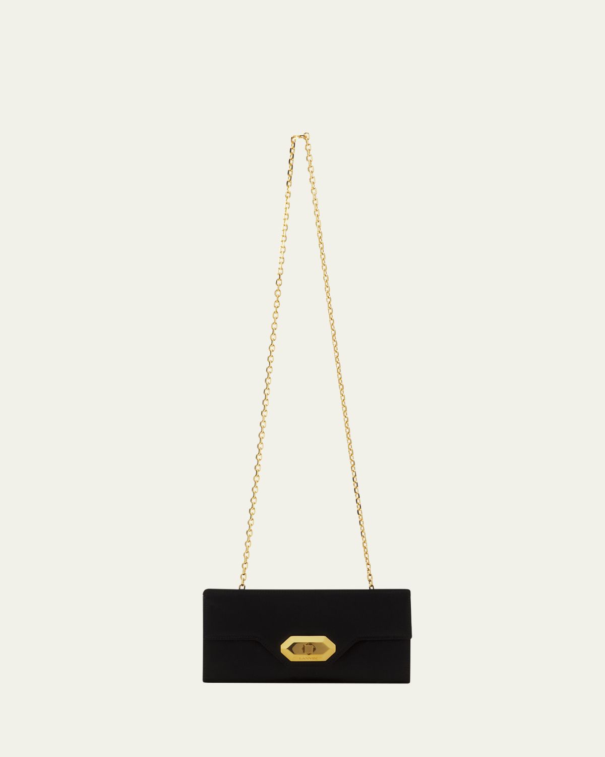 Lanvin Silk Flap Evening Clutch